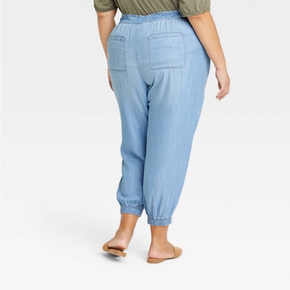 Women's Plus Size Mid-Rise Jogger Pants -
Knox Roser Light Blue 1X - Picture 3 of 3